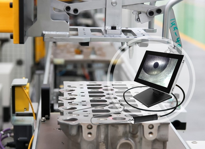 精密加工、鑄造檢測方案丨深圳微視F系列臺式工業內窺鏡助力鑄件內部檢測